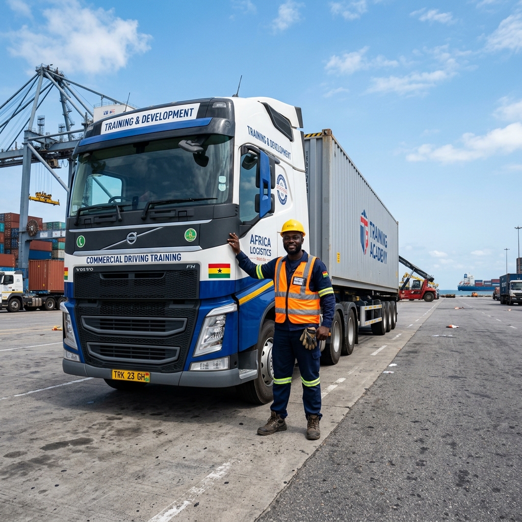 OMATH instructor teaching truck driving